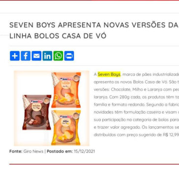 Seven Boys Apresenta Novas Versões da Linha Bolos Casa de Vó – ABIMAPI