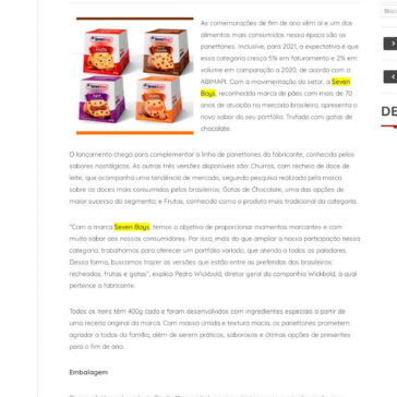 Seven Boys apresenta novo panettone trufado com gotas de chocolate – ABIMAPI