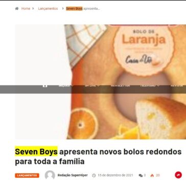 Seven Boys apresenta novos bolos redondos para toda a família – Super Hiper