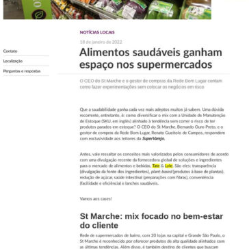 Alimentos saudáveis ganham espaço nos supermercados – Sincovat