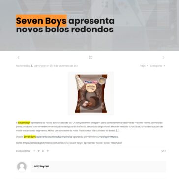 Seven Boys apresenta novos bolos redondos – Ycar