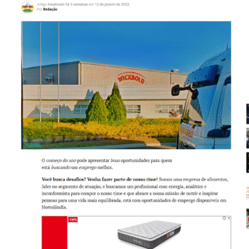Wickbold & Nosso Pão Indústrias Alimentícias seleciona funcionários para trabalho – Notícias de Hortolândia