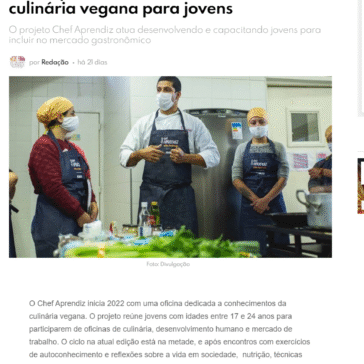 Chef Aprendiz inicia o ano com oficina de culinária vegana para jovens – Rede Food Service