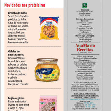 Novidades nas prateleiras – Revista Ana Maria