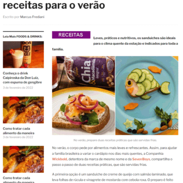 Grupo Wickbold sugere deliciosas receitas para o verão – Crazykiwi