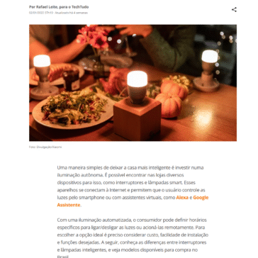 Interruptor ou lâmpada inteligente: como escolher a iluminação ideal?