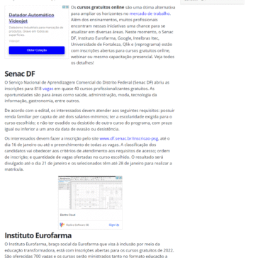 Conheça 7 cursos gratuitos e webinar online para a sua carreira profissional