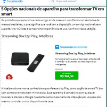 5 Opções nacionais de aparelho para transformar TV em smart