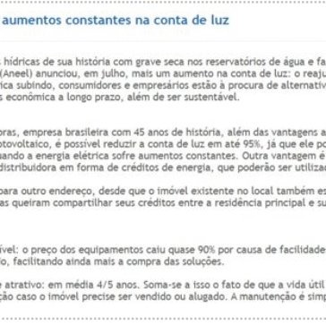 Artigo de Marcio Osli, diretor de Energia Solar