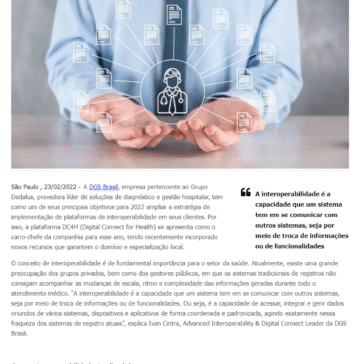 DGS Brasil aposta na integração de sistemas com plataforma de interoperabilidade