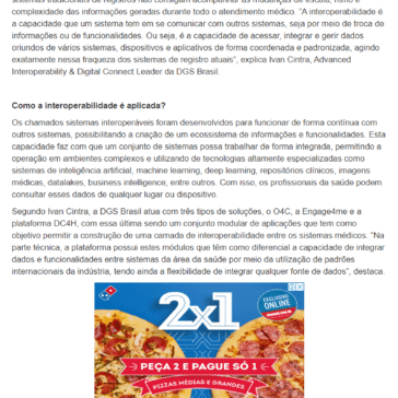 DGS Brasil aposta na integração de sistemas com plataforma de interoperabilidade