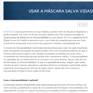 DGS Brasil aposta na integração de sistemas com plataforma de interoperabilidade