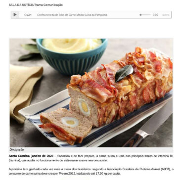 Confira receita de Bolo de Carne Moída Suína da Pamplona – Regional Express MG