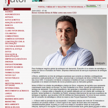 Borzo nomeia Idriss Al Rifai como seu novo CEO