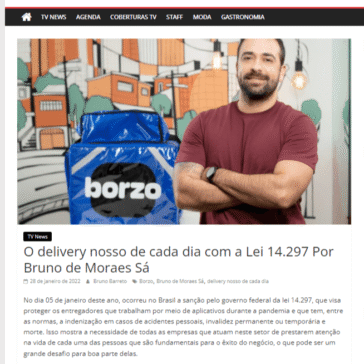 O delivery nosso de cada dia com a Lei 14.297 Por Bruno de Moraes Sá