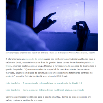 As principais tendências para a saúde em 2022