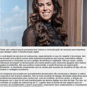 Por que a terceirização é preferência pela liderança?