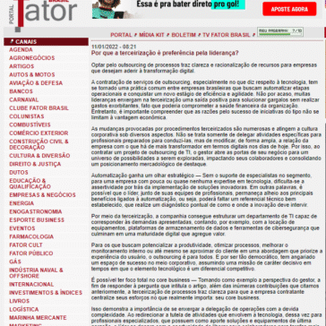 Por que a terceirização é preferência pela liderança?