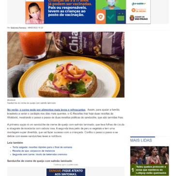 Aprenda a fazer dois sanduíches leves e nutritivos para o verão – Receitas IG
