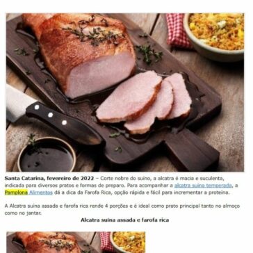 Aprenda a fazer alcatra suína temperada Pamplona acompanhada de farofa rica – Gazeta da Semana
