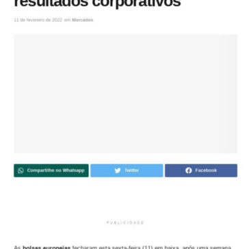 Bolsas europeias fecham em baixa digerindo Fed e resultados corporativos – Trade News