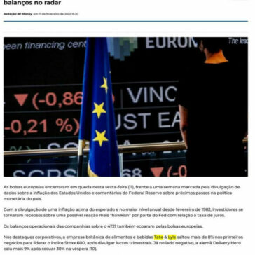 Bolsas europeias fecham em queda com inflação dos EUA e balanços no radar  – BP Money