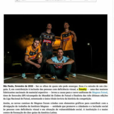 Esporte com propósito: Penalty lança camisa do Magnus Futsal para apoiar a causa das pessoas com deficiência visual – Rio Preto News