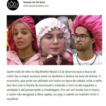 Febre do BBB 22: Saiba como costurar uma touca de cetim – Alo Alo Bahia