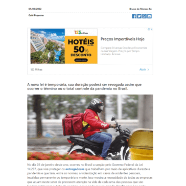 O delivery nosso de cada dia com a Lei 14.297