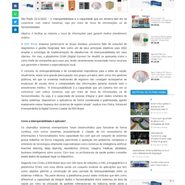 DGS Brasil aposta na integração de sistemas com plataforma de interoperabilidade