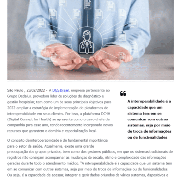 DGS Brasil aposta na integração de sistemas com plataforma de interoperabilidade