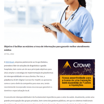 DGS Brasil aposta na integração de sistemas com plataforma de interoperabilidade