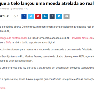 Por que a Celo lançou uma moeda atrelada ao real?
