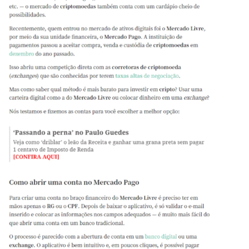 Como investir em criptomoedas: Vale a pena usar a carteira do Mercado Pago? Nós testamos e te contamos aqui