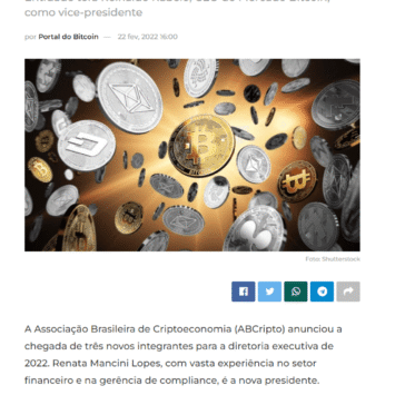 Renata Mancini Lopes assume presidência da AbCripto