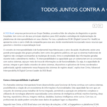 DGS Brasil aposta na integração de sistemas com plataforma de interoperabilidade