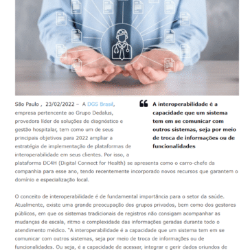 DGS Brasil aposta na integração de sistemas com plataforma de interoperabilidade