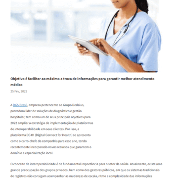 DGS Brasil aposta na integração de sistemas com plataforma de interoperabilidade