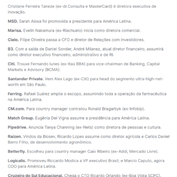 Alto Escalão: Visa Brasil com líder de inovação