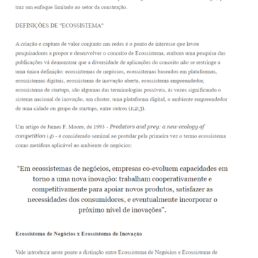O que são afinal “ecossistemas” e por que deve haver um “match” entre eles?