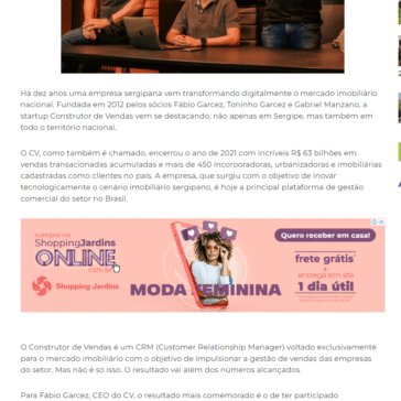 Empresa sergipana de tecnologia encerra 2021 com R$ 63 bilhões em vendas transacionadas