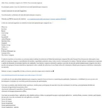 Quimioterapia composta Relatório de pesquisa de mercado de 2022 Tamanho, participação na indústria, visão qualitativa aprofundada