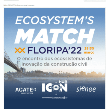 Sienge faz parte da programação do Ecosystem’s Match – Floripa’22