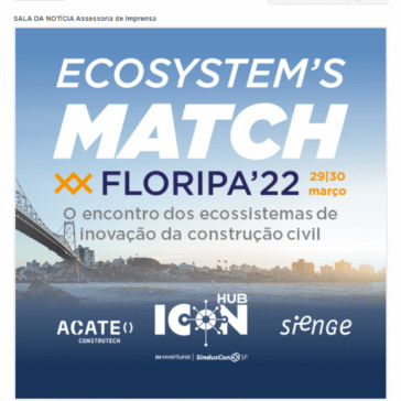 Sienge faz parte da programação do Ecosystem’s Match – Floripa’22