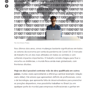 Home office permite busca por trabalho sem fronteiras