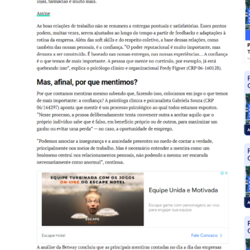 Quais as mentiras mais contadas no ambiente de trabalho