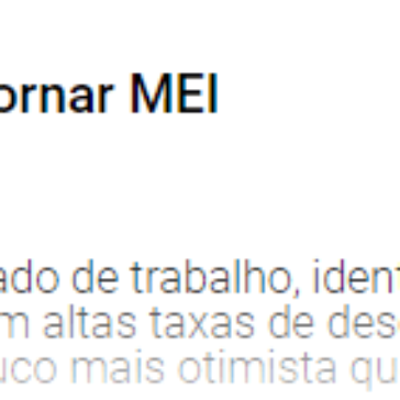 Os benefícios e as vantagens de se tornar MEI