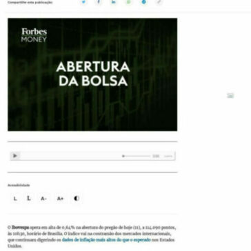 Bolsa de Valores hoje: Ibovespa abre em alta na contramão dos mercados internacionais – Forbes Brasil (IG)