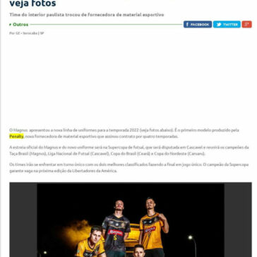 Magnus lança uniformes para a temporada 2022; veja fotos – LNF Liga Nacional de Futsal