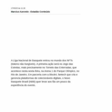 NBB entra no universo dos NFTs com itens exclusivos do Torneio de Enterradas – Bem Paraná